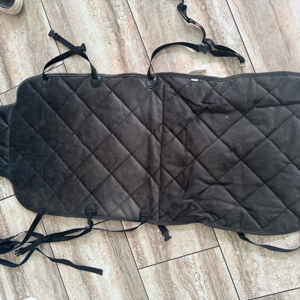 Black Quilted Car Seat Cover